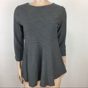 NWT The Limited Sweet Gray Empire Waist Top